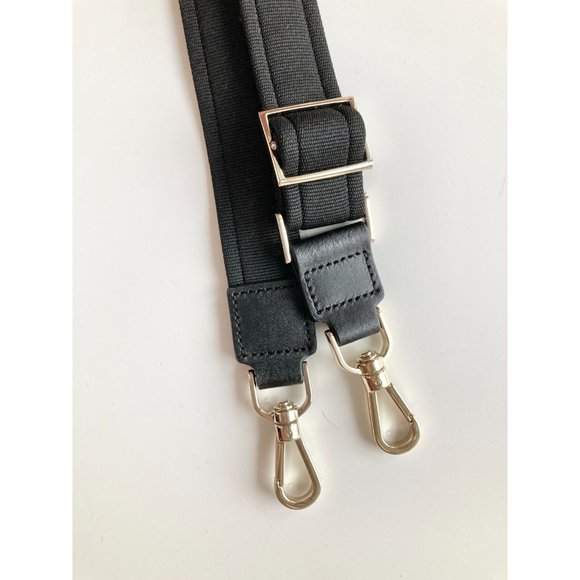 NWOT KATE SPADE Black Nylon Leather Crossbody Purse Strap, One Size - Picture 2 of 6